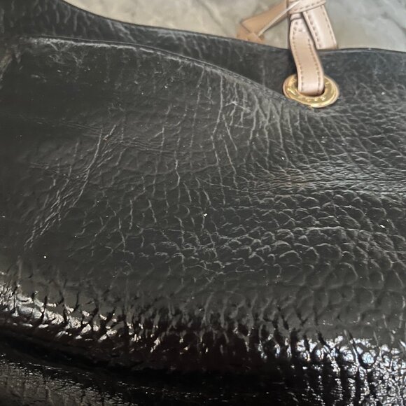 NWT Authentic Michael Kors Jet Set Leather Medium Tote Bag, Black - Picture 9 of 10